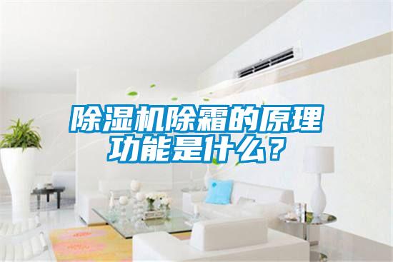 除湿机除霜的原理功能是什么？