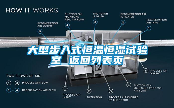 大型步入式恒温恒湿试验室 返回列表页