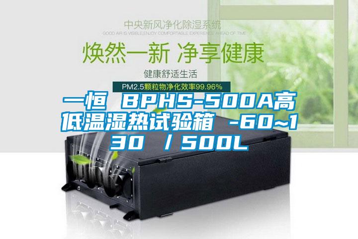 一恒 BPHS-500A高低温湿热试验箱 -60~130℃／500L