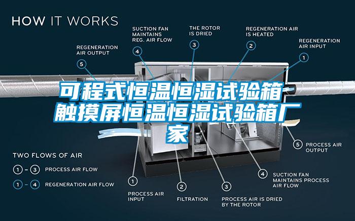 可程式恒温恒湿试验箱 触摸屏恒温恒湿试验箱厂家