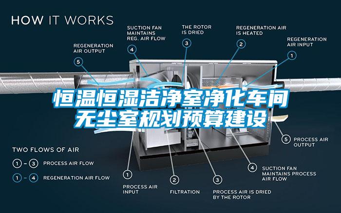 恒温恒湿cq9电子室净化车间无尘室规划预算建设