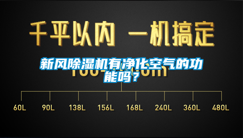 新风除湿机有净化空气的功能吗？