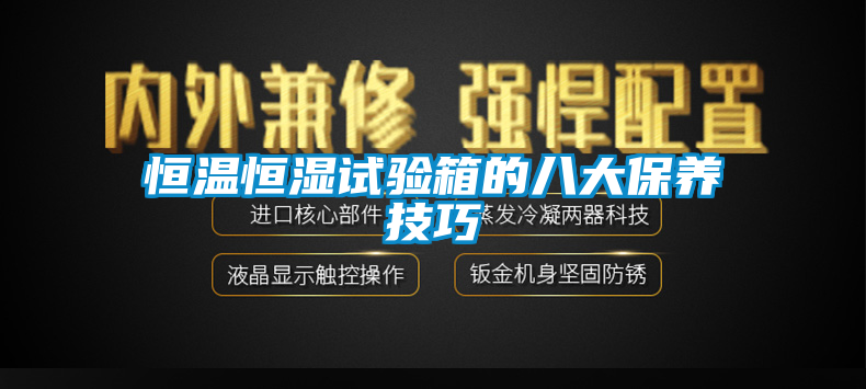 恒温恒湿试验箱的八大保养技巧