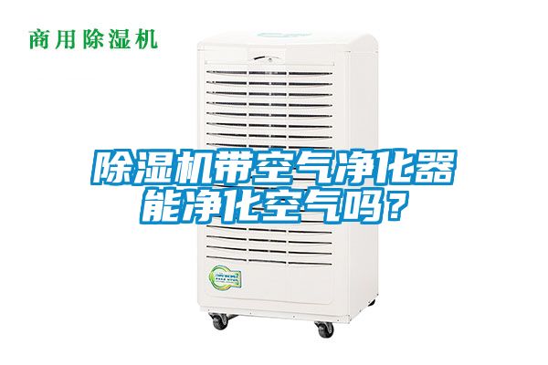 除湿机带空气净化器能净化空气吗？